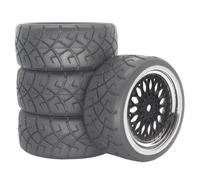 Roues Pneus 12mm Hex pour HPI pour KYOSHO 1/10 Voitures Assemblée | Conçus avec moyeux hexagonaux 12mm, pneus caoutchouc offrent adhérence ferme sur surfaces routières RC Pneus Roues