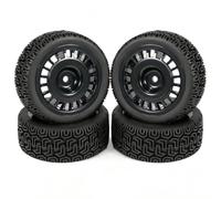 Roues Pneus pour Tamiya pour TT02 pour TT01 XV01 DF-03 1/10 Rc | Pneus rallye préencollés avec moyeux hex 12mm offrant adhérence stable précision en virage pour 1/10 RC