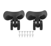 Roues pour Bagages, 1 Paire, Roues de Remplacement à Bagages, Poids léger, Roues à Bagages de Remplacement, avec Plusieurs vis, Roues de Valise, Roues à Rouleaux à Bagages, pour (Noir)