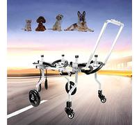 Roues pour pattes arrière, fauteuil roulant médical, voiture de promenade assistée pour chien handicapé, harnais de mobilité pour chien, quatre roues réglables, voiture d'exercice pour pattes arrièr