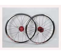 Roues pour vélo Pliant/BMX 14/16/18/20 Pouces, Jantes à Freins V-Brake, moyeux à roulements étanches, Cassette 7-8-9-10-11 Vitesses, Blocage Rapide, moyeu Avant 74 mm, moyeu arrièr