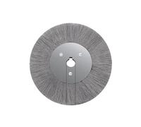 Roues rondes à brosse en fil d'acier de 75 300mm, compatibles avec la meuleuse d'établi, outil abrasif d'ébavurage, adaptateur polissage rouille(300x32mm)