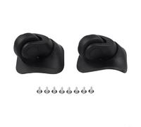 Roues rotatives de valise pour remplacement de charge solide, installation facile avec kit d'accessoires complet (noir L)