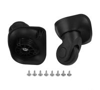 Roues rotatives pour valise de rechange pour forte capacité de charge, installation facile avec kit d'accessoires complet (noir S)