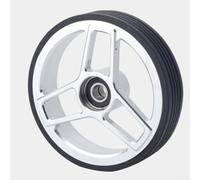 Roues scellées Peilin lubrifiées faciles pour vélos pliants Brompton construites sur un châssis à double palette en alliage d'aluminium de 68 mm de large et finition anodisée (argent)