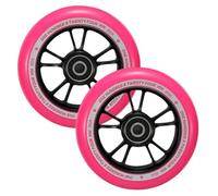 Roues Trottinette - 10 Spokes 100 mm Noir/Rose - Blunt Scooters