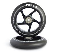 Roues trottinette freestyle - Paire de roues série Pro 120mm-Noir