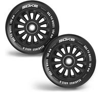 Roues de scooter W100 mm noires 2 pièces