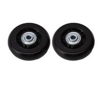 Roues Universelles pour Bagages en Caoutchouc, Joints Kit de Remplacement de Roue de Bagage Flexible Résistant à l'usure Facile à Glisser pour Valise Trolley (64x24mm / 2.5x0.9in)