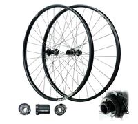 Roues VTT 26/27,5 Pouces, Alliage d'aluminium, roulements étanches à cliquet 54 Dents, axe traversant 110/148 mm, Jante 28 Trous pour Transmission 7-12 Vitesses, 1850 g
