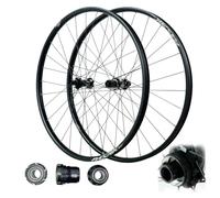 Roues VTT 26/27,5 Pouces, Alliage d'aluminium, roulements étanches à cliquet 54 Dents, axe traversant 110/148 mm, Jante 28 Trous pour Transmission 7-12 Vitesses, 1850 g