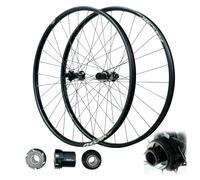 Roues VTT 26/27,5 Pouces, Alliage d'aluminium, roulements étanches à cliquet 54 Dents, axe traversant 110/148 mm, Jante 28 Trous pour Transmission 7-12 Vitesses, 1850 g