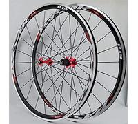 Roues VTT 700C Ultralégères pour Vélo de Route Et de Course Jantes Freins V-Brake Moyeux à Cassette 7-11 Vitesses Roulements Étanches Axe Traversant 6 Dents