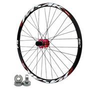 Roues VTT Alliage D'aluminium 24/26/27,5 Pouces, Axe Traversant 12x142mm Frein À Disque Roulement Scellé HG Jante Avant Arrière 32H for 7/8/9/10/11/12 Vitesses(Couleur:R,Size:Thru AXLE 24 inch)