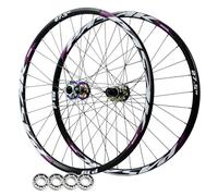Roues VTT en Alliage d'aluminium 26/27,5/29 Pouces, axe traversant Double paroi 142 mm, Freins à Disque, Jantes Avant et arrière à 4 roulements étanches pour transmissions 7 à 12 v