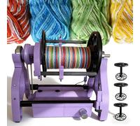 Rouet Pour Fil à Vitesse Réglable, 800 Tr/Min Rouet a Filer La Laine, Conception Modulaire, Rotation Avant Et Arrière, Capacité De La Bobine Plus De 120 G (4 Onces), Pour Le Tissage De Fils Purple