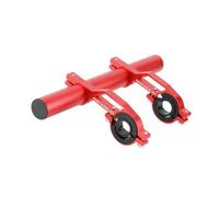 (rouge, 20cm) Rallonge de guidon en alliage d'aluminium pour vélo Installation rapide Rallonge de guidon pour vélo Lumière Téléphone Code Mètre