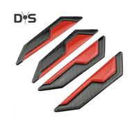 (rouge) 4pcs Autocollants Réfléchissants pour Voiture Résistants aux Rayures Premium Poignée de Porte Réfléchissante Décalque