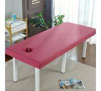 Rouge,75x190cm/2.4x6.2ft,Couvre Table De Massage Avec Trou D'haleine,Tout-Ronde Enveloppante Spa Traitement De Massage Table Du Lit Cover De Beauté Couvre-Canapés Imperméables