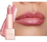Rouge A Levre Hydratant,Rouge À Lèvres Rose Scintillant Et Baume À Lèvres Pour Lèvres Sèches,Super Crémeux,Léger & Agréable Pour La Peau,Vegen(03) Pink Jewel