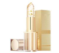 Rouge à lèvres 24 heures - Rouge à lèvres transparent - Rouge à lèvres à la température avec fleurs - Baume à lèvres à paillettes blanc avec longue durée - Formule crémeuse et hydratante