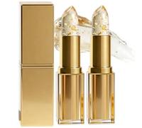 Rouge à lèvres à changement de couleur et ajustement du pH (avec feuilles d'or) - Nutrition intense pour femmes matures et jeunes femmes