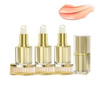 Rouge à lèvres à changement de température - Baume à lèvres transparent doré qui change de couleur - Tenue 24 heures - Imperméable et durable - Baume à lèvres nourrissant et non décolorant pour les