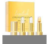 Rouge À Lèvres Anti-À Changement De Couleur - Coffret De Brillants À Lèvres À Changement De Couleur,3 Pièces Baume Hydratant pour Soirée Transport Mariage Rencontres Voyage Shopping Anniversaire Maqui