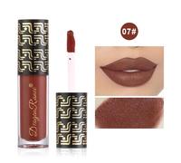 Rouge À Lèvres Antiadhésif Mat,Violet,Bleu,Vert,Noir,Pigment Durable,Glaçage,Marron Terre,Noël,Halloween,Maquillage Pour Les Lèvres.07.4g