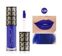 Rouge À Lèvres Antiadhésif Mat,Violet,Bleu,Vert,Noir,Pigment Durable,Glaçage,Marron Terre,Noël,Halloween,Maquillage Pour Les Lèvres.12.4g