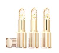 Rouge à lèvres, Balsam Hydratant à Effet Chromatique avec Feuilles d'Or, Rouge à Lèvre Permanent, Nutritif Anti-Rides des Lèvres pour tous les Looks, Soin Naturel des Lèvres, S'estompe pas (3)