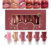 Rouge à lèvres - Brillant et brillant - Rouge à lèvres humide - Baume nutritif - Exhausteur de lèvres longue durée - Brillance naturelle - Soin hydratant pour les lèvres - Pour les fêtes, les