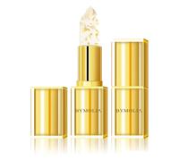 Rouge À Lèvres Bymolia Changeant De Couleur, Transparent, Sans Transfert, Cristal Doré, Pour Femme, Brillant À Lèvres Longue Tenue, Hydratant Et Nourrissant (Doré, 3,5 G)