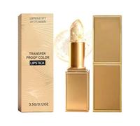 Rouge À Lèvres Changeant - 3.5g | Lipstick Adaptatif Ph | Baume À Lèvres Avec Feuilles D'Or Hydratant Gelée Brillante Anti- Longue Tenue Gloss Teinté Non Collant Maquillage