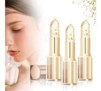 Rouge à lèvres changeant de couleur avec feuille d'or, hydratant et brillant pour les lèvres, 24 heures d'hydratation durable et de brillance, adapté aux femmes. (3pcs)