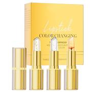 Rouge à Lèvres Changeant de Couleur - Coffret De Brillants À Lèvres À Changement De Couleur - 3 Pièces Résistant Tenue Longue pour Femmes Voyages Mariage Shopping