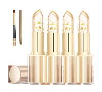 Rouge À Lèvres Changeant De Couleur, Effet Cristal Doré, Effet Transférable, Brillant Et Hydratant, Longue Tenue, Idéal Pour Thanksgiving (4, 3,5 G)