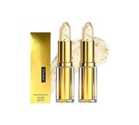 Rouge à Lèvres Changeant de Couleur Magique, Baume à Lèvres pH Adaptatif aux Flocons d'Or, Rouge a Levre Sans Transfert Longue Tenue pour un Éclat Naturel au Quotidien, Cadeaux pour femmes, 2pc