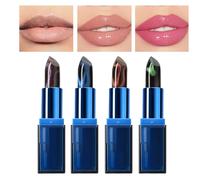 Rouge À Lèvres Chromatique - 4 en 1 Baume à Lèvres Teinté Pigmenté,Soin Hydratant Nourrissant Léger Tenue Longue Pour Toutes les Nuances de Peau