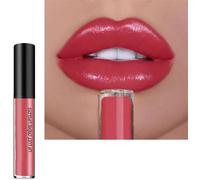 Rouge À Lèvres Crème Longue Tenue, 12 Couleurs, Brillant À Lèvres Velours, Liquide Naturel, Antiadhésif, Hydratant, Pour Femmes (N° 01, 6 Ml)