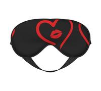 Rouge à lèvres cœur dessiné dans le sommeil Eye Mas design mis à jour blocage de la lumière pour homme femme travail voyage