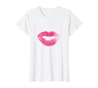 Rouge à lèvres de Couleur Rose Mark Kiss T-Shirt Graphique avec Valeur
