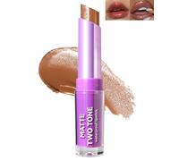 Rouge à lèvres deux tons, baume à lèvres mat pailleté, brillant à lèvres coloré riche, texture légère et crémeuse, longue durée imperméable à lèvres, estompable pour effet maquillage des lèvres