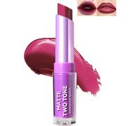 Rouge À Lèvres Deux Tons,Baume À Lèvres Mat,Rouge À Lèvres Longue Durée Imperméable,Texture Légère Et Crémeuse,Brillant À Lèvres Pour Effet De Maquillage Multiple Des Lèvres,Cadeau De