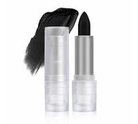 Rouge à lèvres d'Halloween avec finition mate, imperméable, longue durée, pour maquillage d'Halloween, non collant, ne se décolore pas, brillant à lèvres coloré pour festivals (noir)