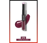 L'Oréal Paris Infaillible 2-Step 215 Wine o Clock, rouge à lèvres pour 24 heures avec baume hydratant pour les lèvres, 6 ml