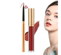 Rouge à Lèvres et Crayon pour Femmes | Fournitures de Maquillage à Longue Tenue,Couleur pour Lèvres Portable - pour Femmes Voyageurs Débutants Professionnels Mariées Amateurs de Beauté Routine