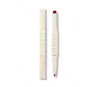 Rouge à LèVres Et Crayon Teinté Transparent Glam 101-Duo Sorbet à La Fraise 2 En 1-Crayon à LèVres Hydratant Et Brillant à Double ExtréMité, Facile à Utiliser, à Haute Teneur En Pigments, Maquillage P