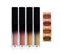 Rouge à Lèvres Gothique Mat, Cosplayvampire Lipstick Mouth, 4 Couleurs Matte Liquid Lipstick Nude Set, Rose Tear Off Lip Glaze Finish, Lipsticks For Women Long Lasting (A)