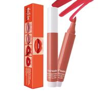 Rouge à lèvres liquide durable avec pointe précise semblable au crayon pour une application précise, résistante aux taches et naturel